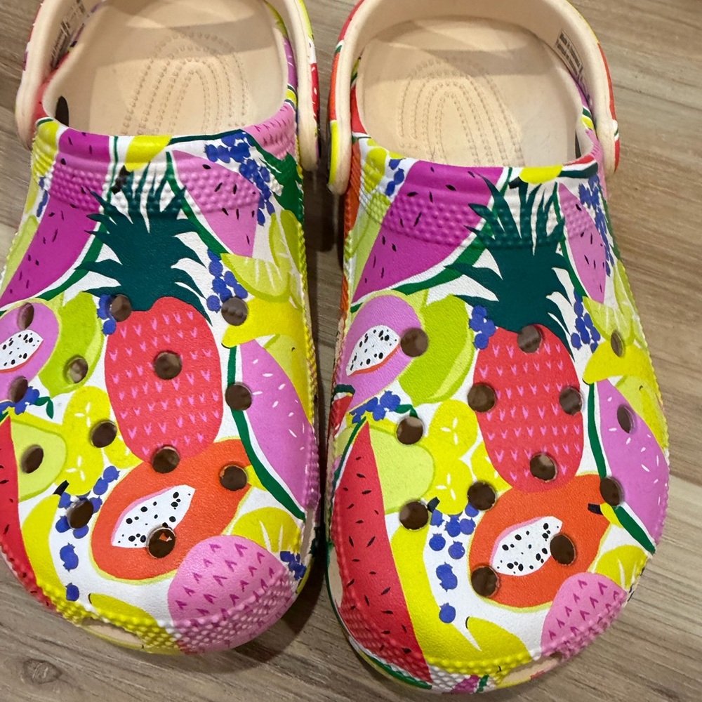 CROCS Vibrant Fruit Pattern Clogs - image 1